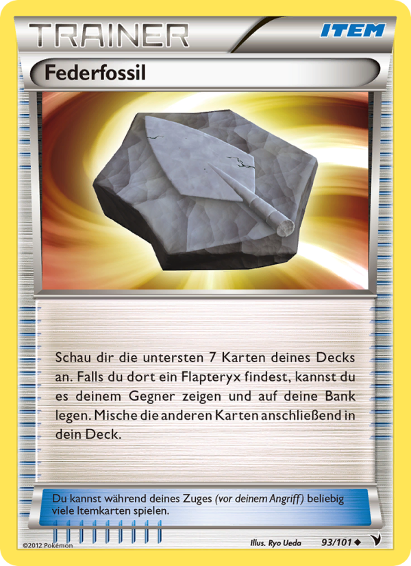 Federfossil 93 — Königliche Siege (German Pokémon TCG card)