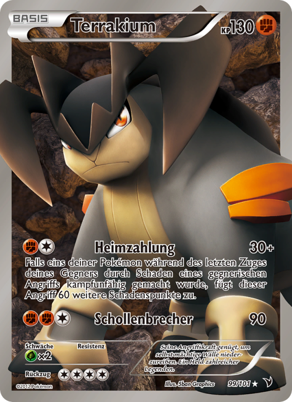 Terrakium 99 — Königliche Siege (German Pokémon TCG card)