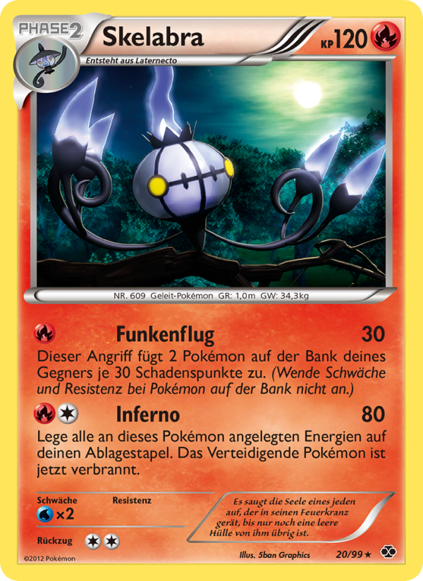 Skelabra 20 — Next Destinies (German Pokémon TCG card)