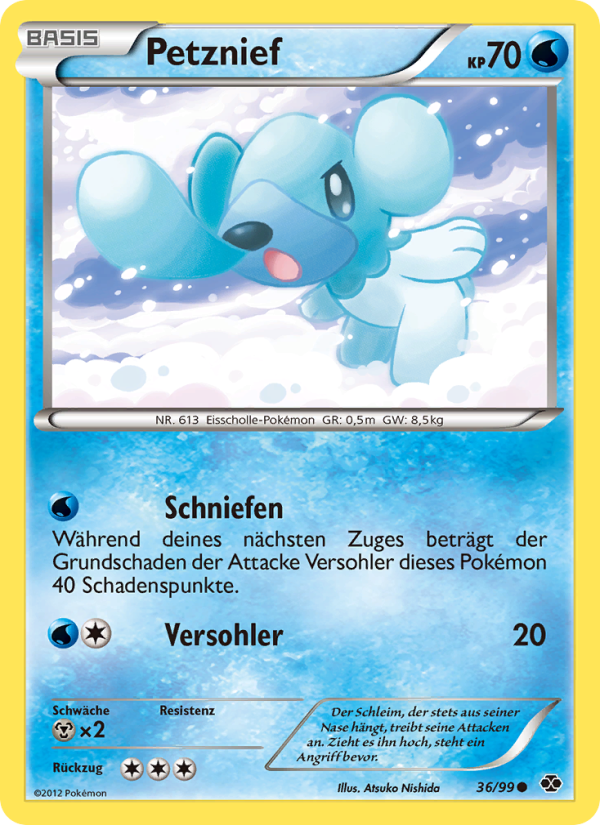 Petznief 36 — Kommende Schicksale (German Pokémon TCG card)