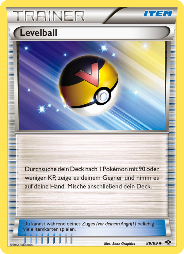 Levelball 89 — Kommende Schicksale (German Pokémon TCG card)
