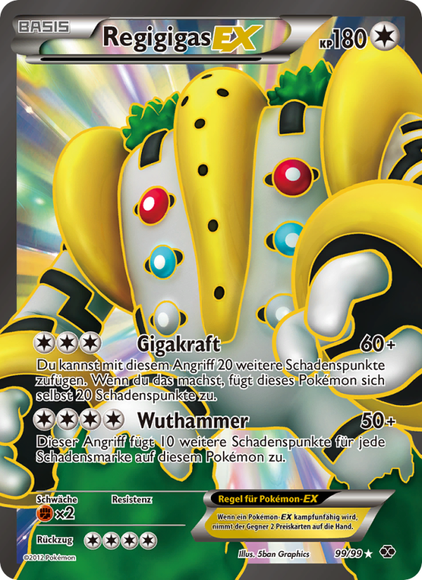 Regigigas-EX 99 — Kommende Schicksale (German Pokémon TCG card)