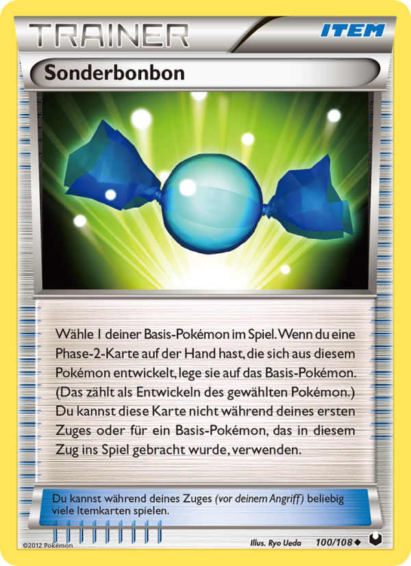 Sonderbonbon 100 — Erfoscher der Finsternis (German Pokémon TCG card)