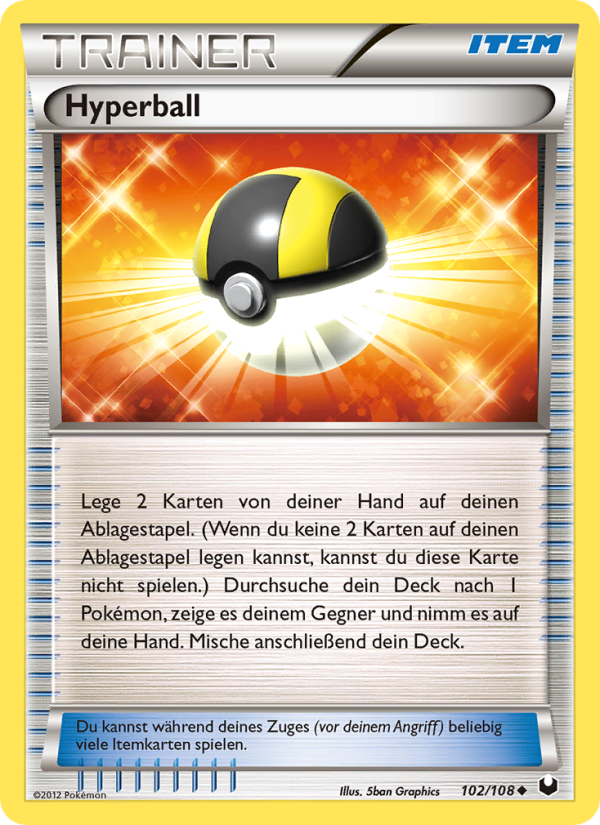Hyperball 102 — Erfoscher der Finsternis (German Pokémon TCG card)