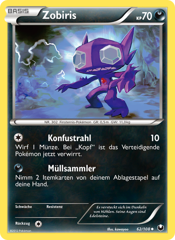Zobiris 62 — Dark Explorers (German Pokémon TCG card)