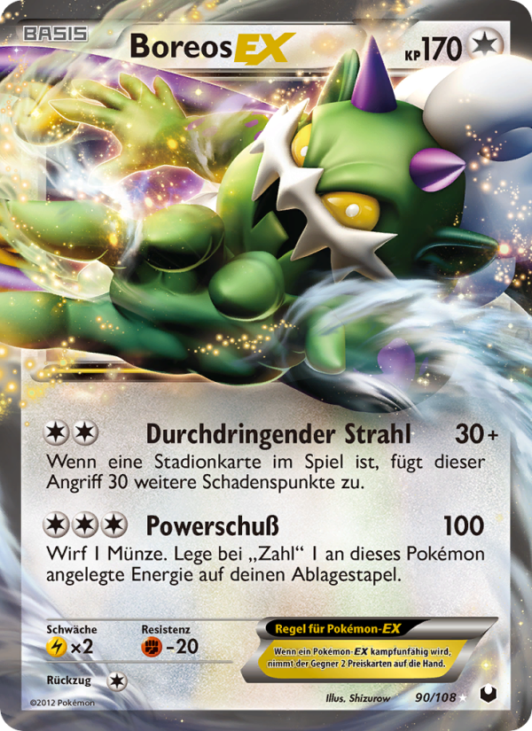Boreos-EX 90 — Dark Explorers (German Pokémon TCG card)