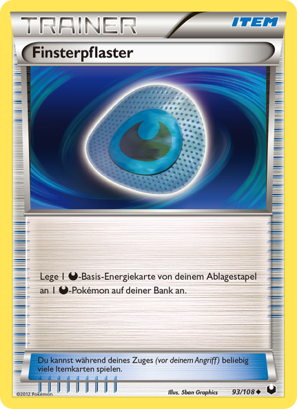 Finsterpflaster 93 — Erfoscher der Finsternis (German Pokémon TCG card)