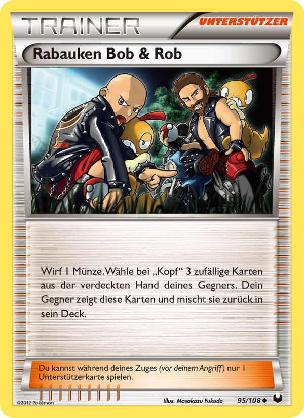 Rabauken Bob & Rob 95 — Erfoscher der Finsternis (German Pokémon TCG card)
