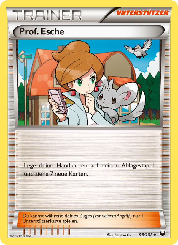 Prof. Esche 98 — Erfoscher der Finsternis (German Pokémon TCG card)