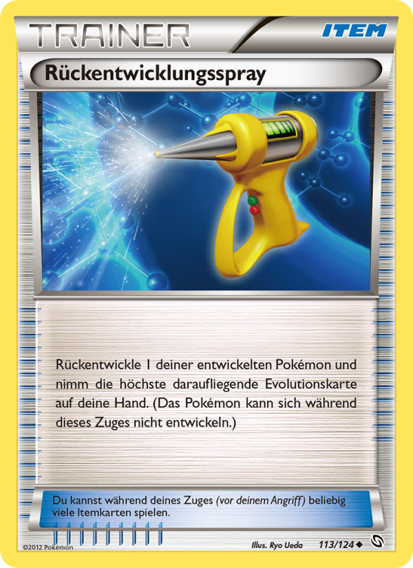 Rückentwicklungsspray 113 — Hoheit der Drachen (German Pokémon TCG card)