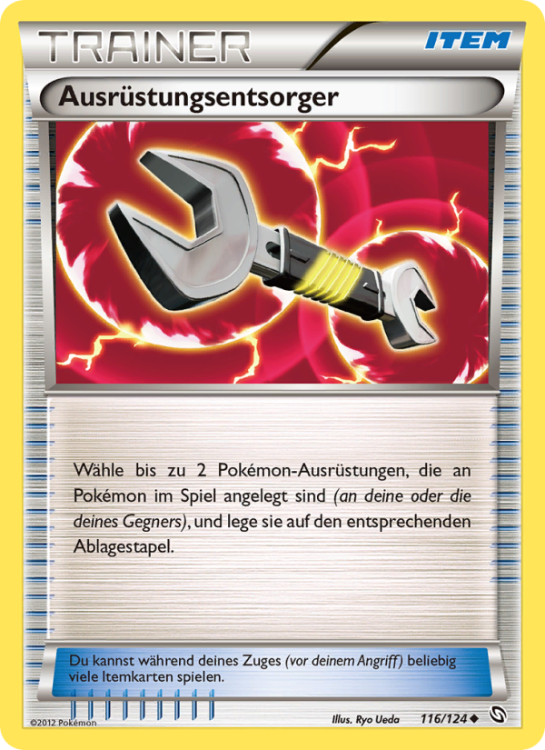 Ausrüstungsentsorger 116 — Hoheit der Drachen (German Pokémon TCG card)