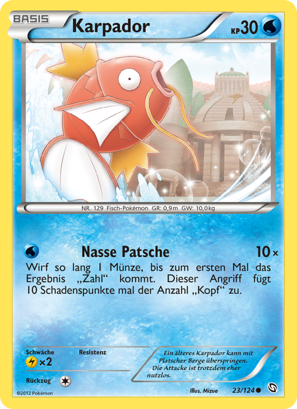 Karpador 23 — Dragons Exalted (German Pokémon TCG card)