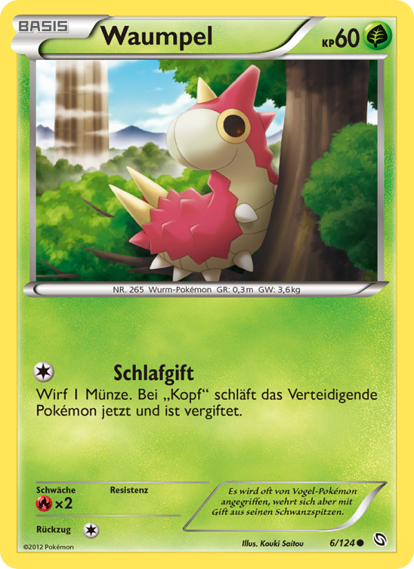 Waumpel 6 — Dragons Exalted (German Pokémon TCG card)