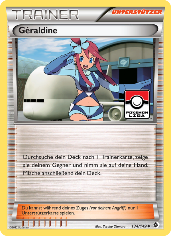 Géraldine 134 — Überschrittene Schwellen (German Pokémon TCG card)