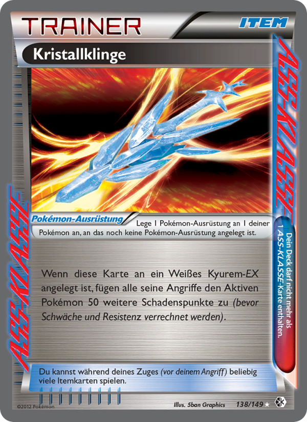 Kristallklinge 138 — Überschrittene Schwellen (German Pokémon TCG card)