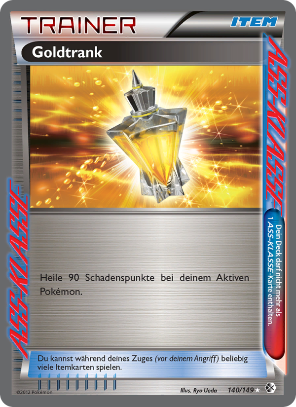 Goldtrank 140 — Überschrittene Schwellen (German Pokémon TCG card)