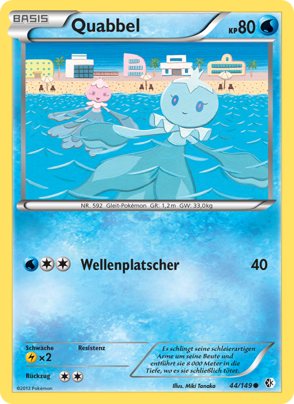 Quabbel 44 — Boundaries Crossed (German Pokémon TCG card)