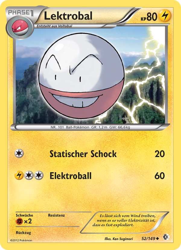 Lektrobal 52 — Boundaries Crossed (German Pokémon TCG card)