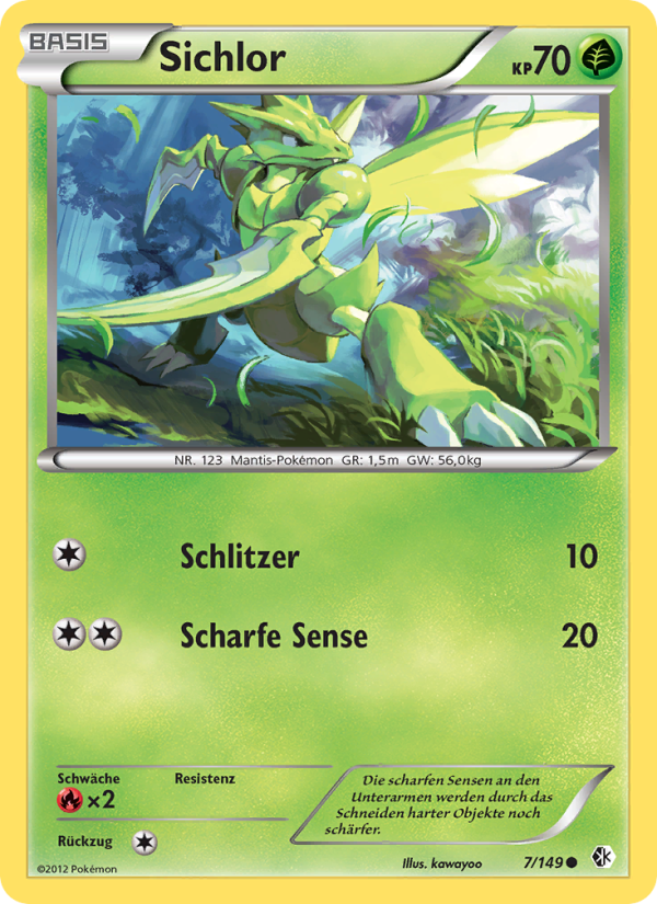 Sichlor 7 — Boundaries Crossed (German Pokémon TCG card)