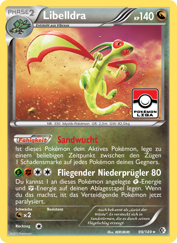 Libelldra 99 — Boundaries Crossed (German Pokémon TCG card)