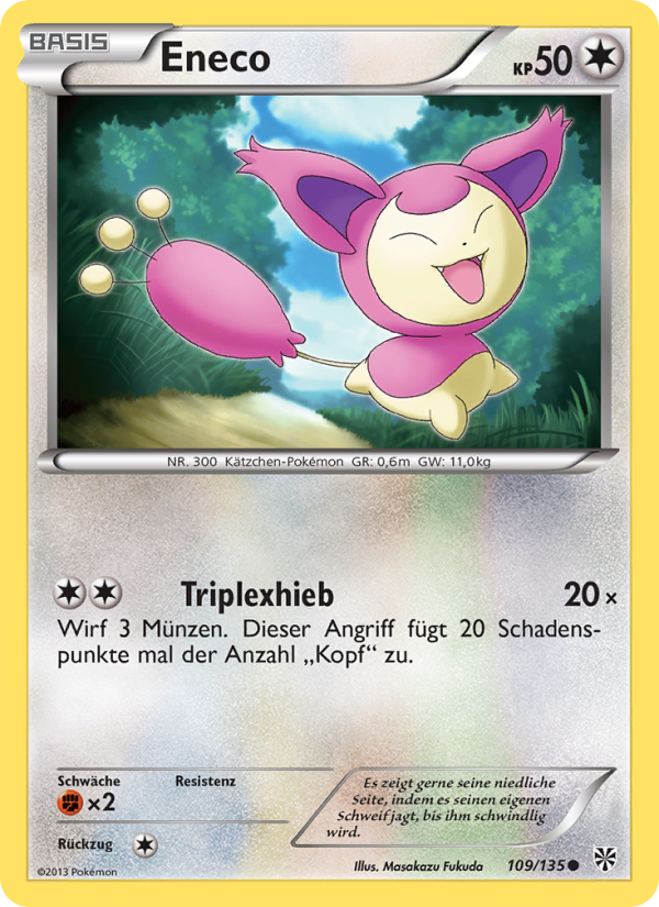 Eneco 109 — Plasma-Sturm (German Pokémon TCG card)