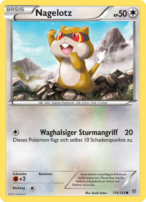 Nagelotz 110 — Plasma-Sturm (German Pokémon TCG card)