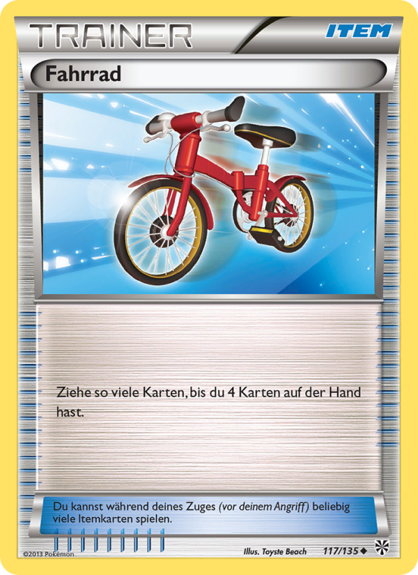 Fahrrad 117 — Plasma-Sturm (German Pokémon TCG card)