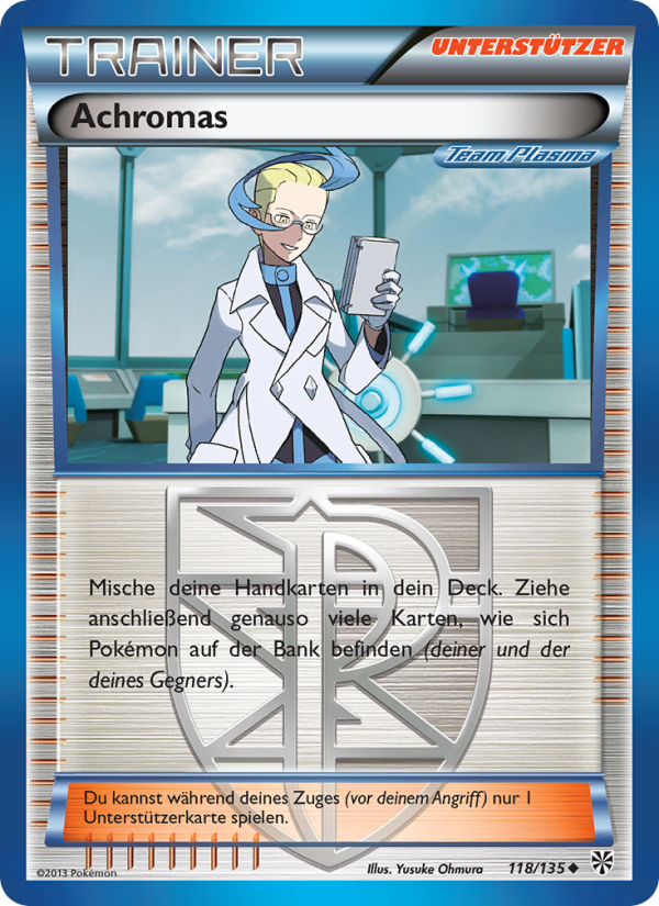 Achromas 118 — Plasma-Sturm (German Pokémon TCG card)
