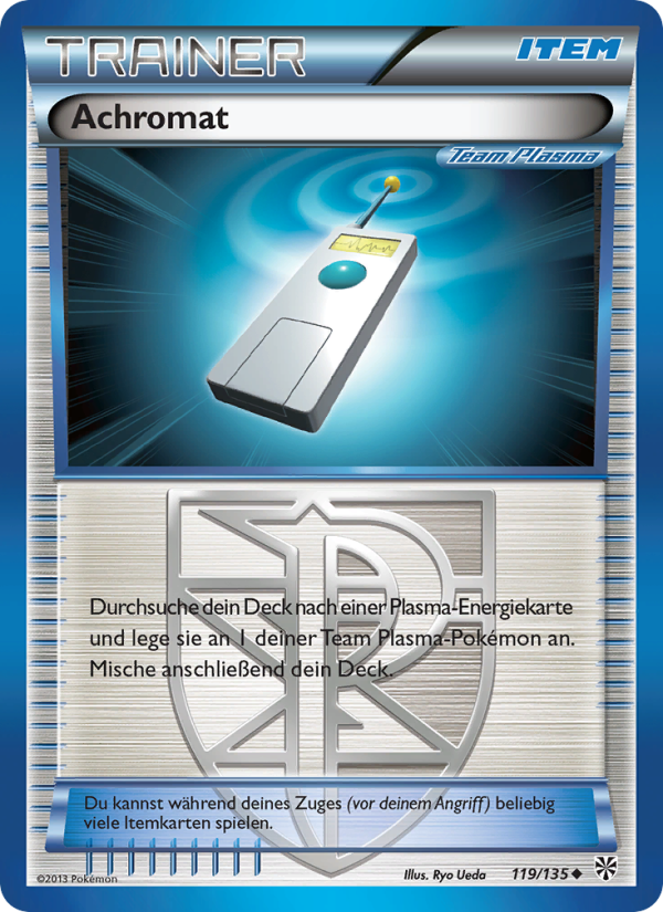 Achromat 119 — Plasma-Sturm (German Pokémon TCG card)