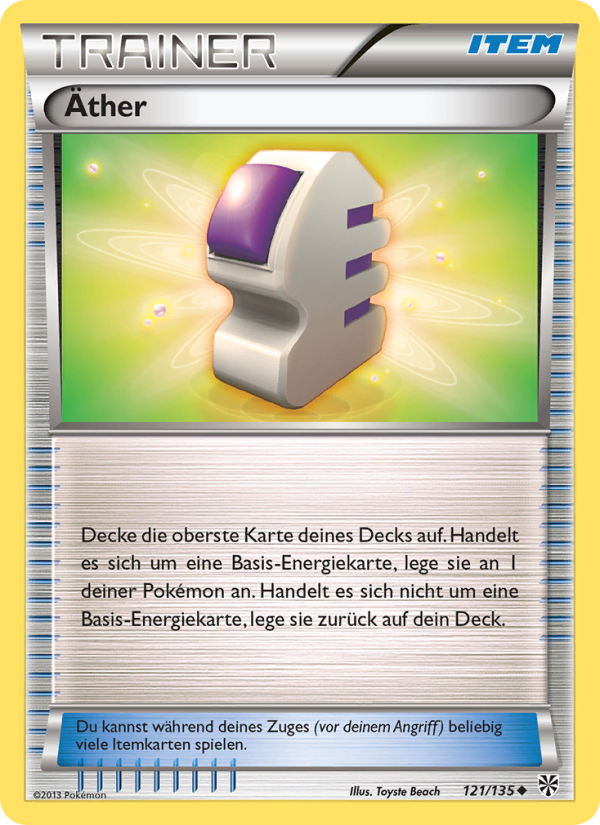 Äther 121 — Plasma-Sturm (German Pokémon TCG card)