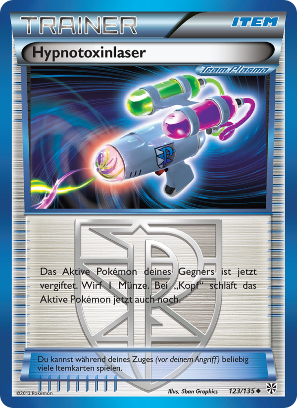 Hypnotoxinlaser 123 — Plasma-Sturm (German Pokémon TCG card)