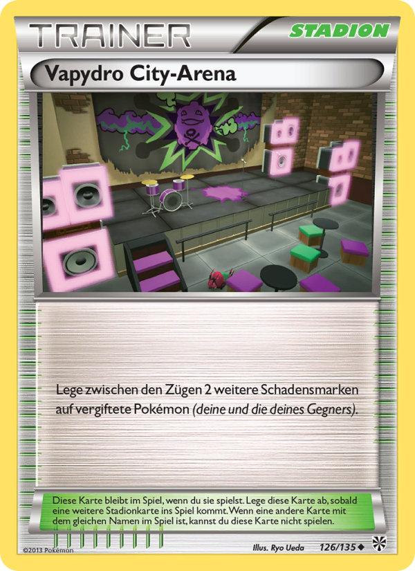 Vapydro City-Arena 126 — Plasma-Sturm (German Pokémon TCG card)