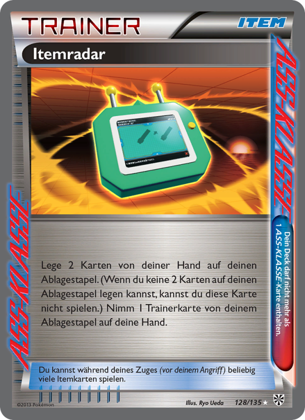 Itemradar 128 — Plasma-Sturm (German Pokémon TCG card)