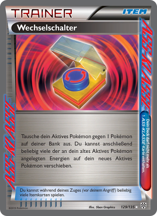 Wechselschalter 129 — Plasma-Sturm (German Pokémon TCG card)
