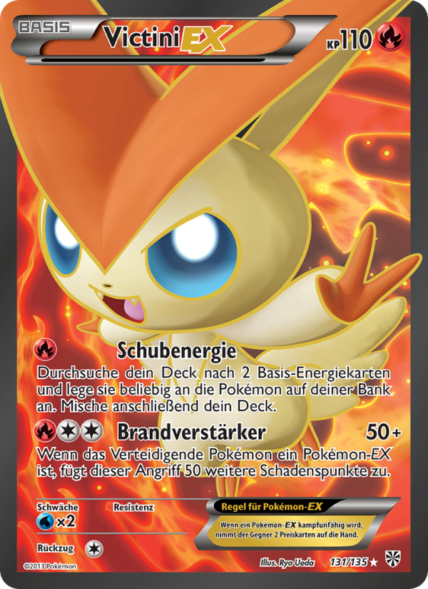 Victini-EX 131 — Plasma-Sturm (German Pokémon TCG card)