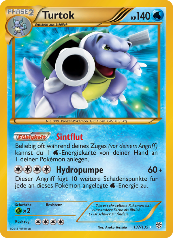 Turtok 137 — Plasma-Sturm (German Pokémon TCG card)
