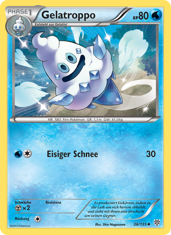 Gelatroppo 36 — Plasma-Sturm (German Pokémon TCG card)