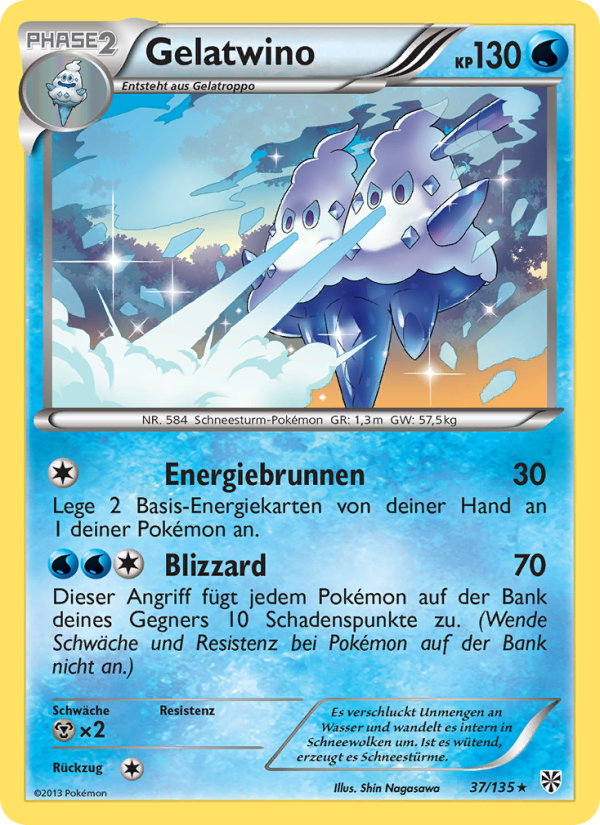 Gelatwino 37 — Plasma-Sturm (German Pokémon TCG card)