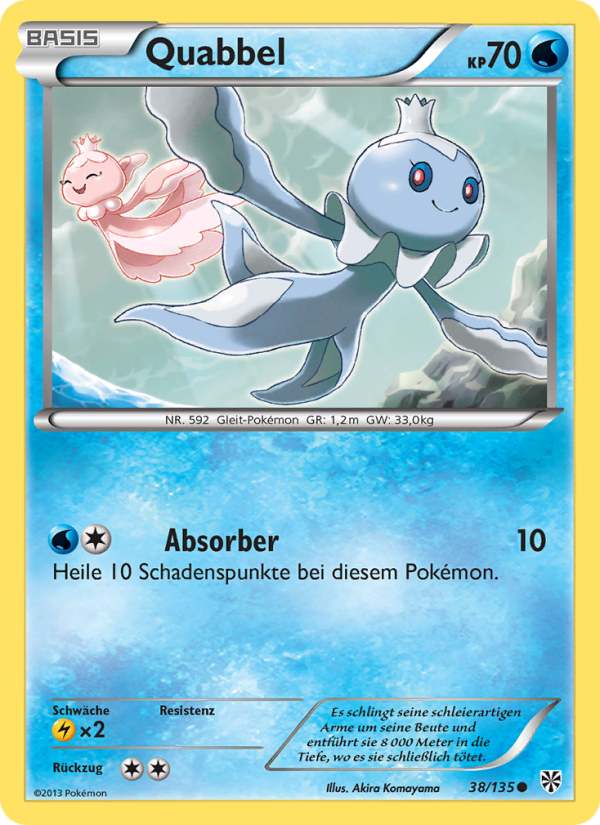 Quabbel 38 — Plasma-Sturm (German Pokémon TCG card)