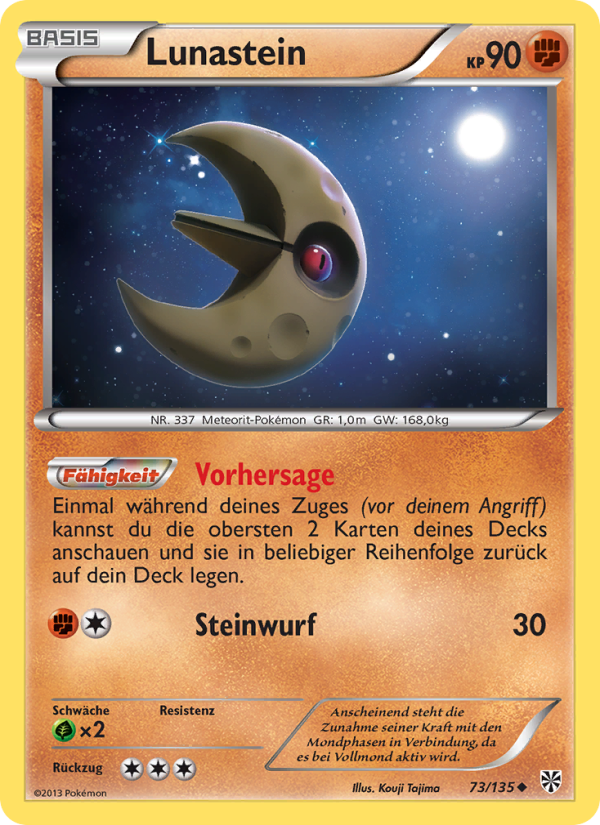 Lunastein 73 — Plasma-Sturm (German Pokémon TCG card)