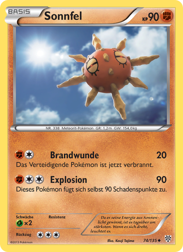 Sonnfel 74 — Plasma-Sturm (German Pokémon TCG card)