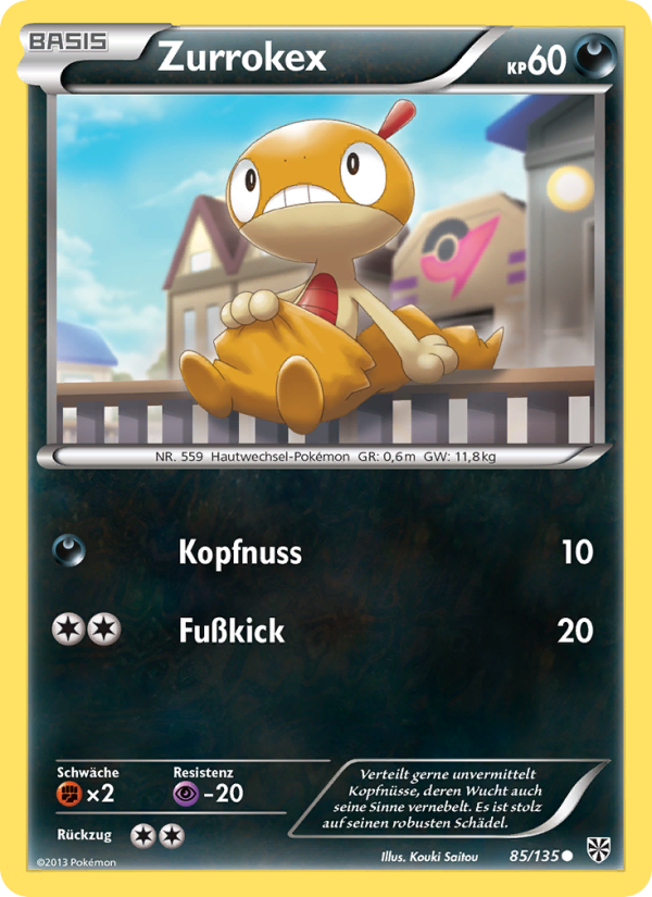 Zurrokex 85 — Plasma-Sturm (German Pokémon TCG card)