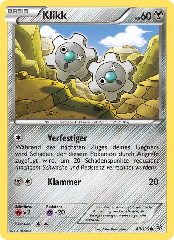 Klikk 88 — Plasma-Sturm (German Pokémon TCG card)