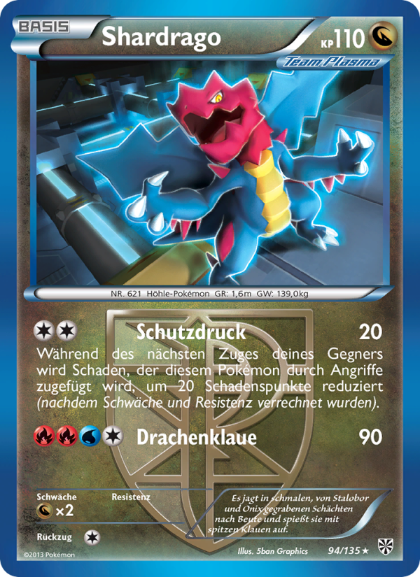 Shardrago 94 — Plasma-Sturm (German Pokémon TCG card)