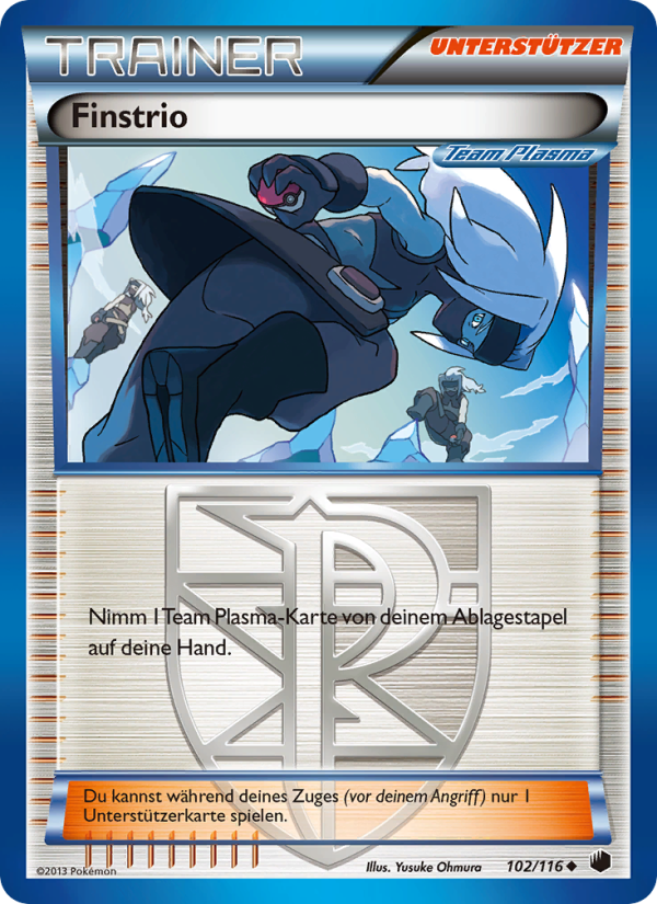 Finstrio 102 — Plasma-Frost (German Pokémon TCG card)