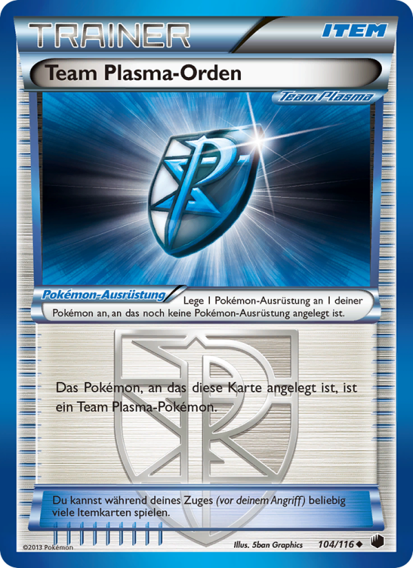 Team-Plasma-Orden 104 — Plasma-Frost (German Pokémon TCG card)