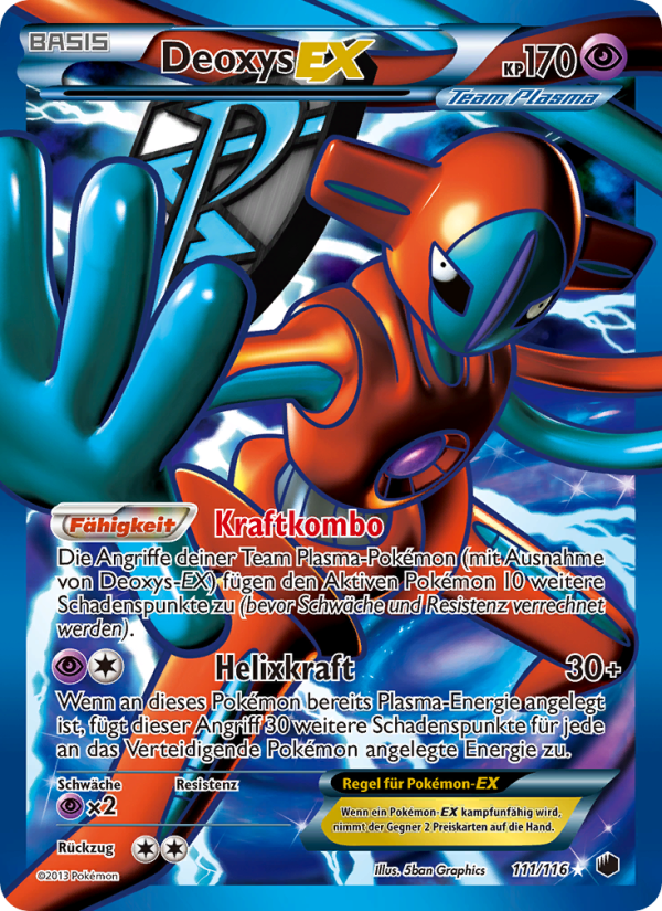 Deoxys-EX 111 — Plasma-Frost (German Pokémon TCG card)