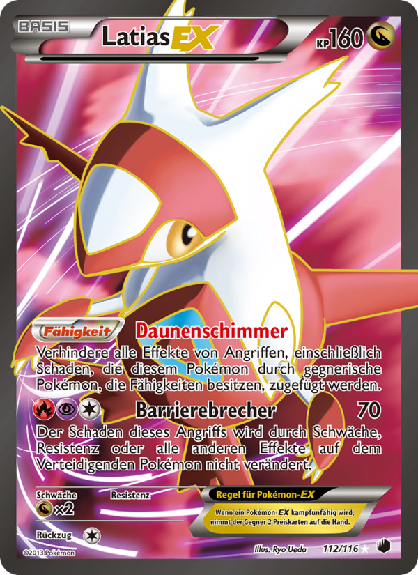 Latias-EX 112 — Plasma-Frost (German Pokémon TCG card)