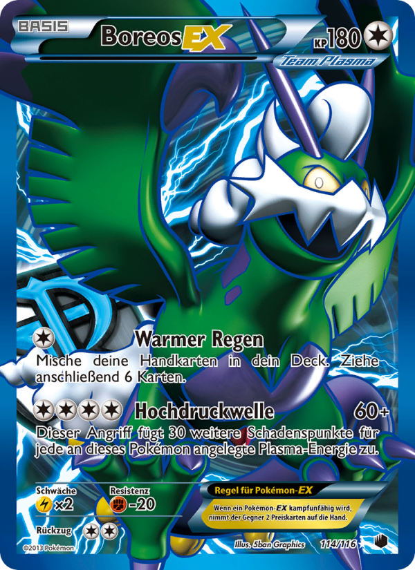Boreos-EX 114 — Plasma-Frost (German Pokémon TCG card)