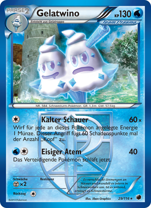 Gelatwino 29 — Plasma Freeze (German Pokémon TCG card)